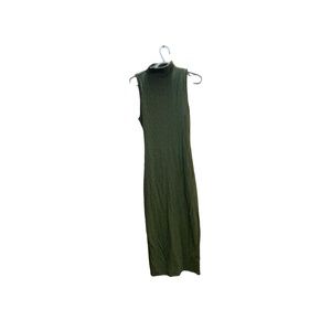 Mikey & Joey Olive Green Cowl Neck midi dress NWT sz L